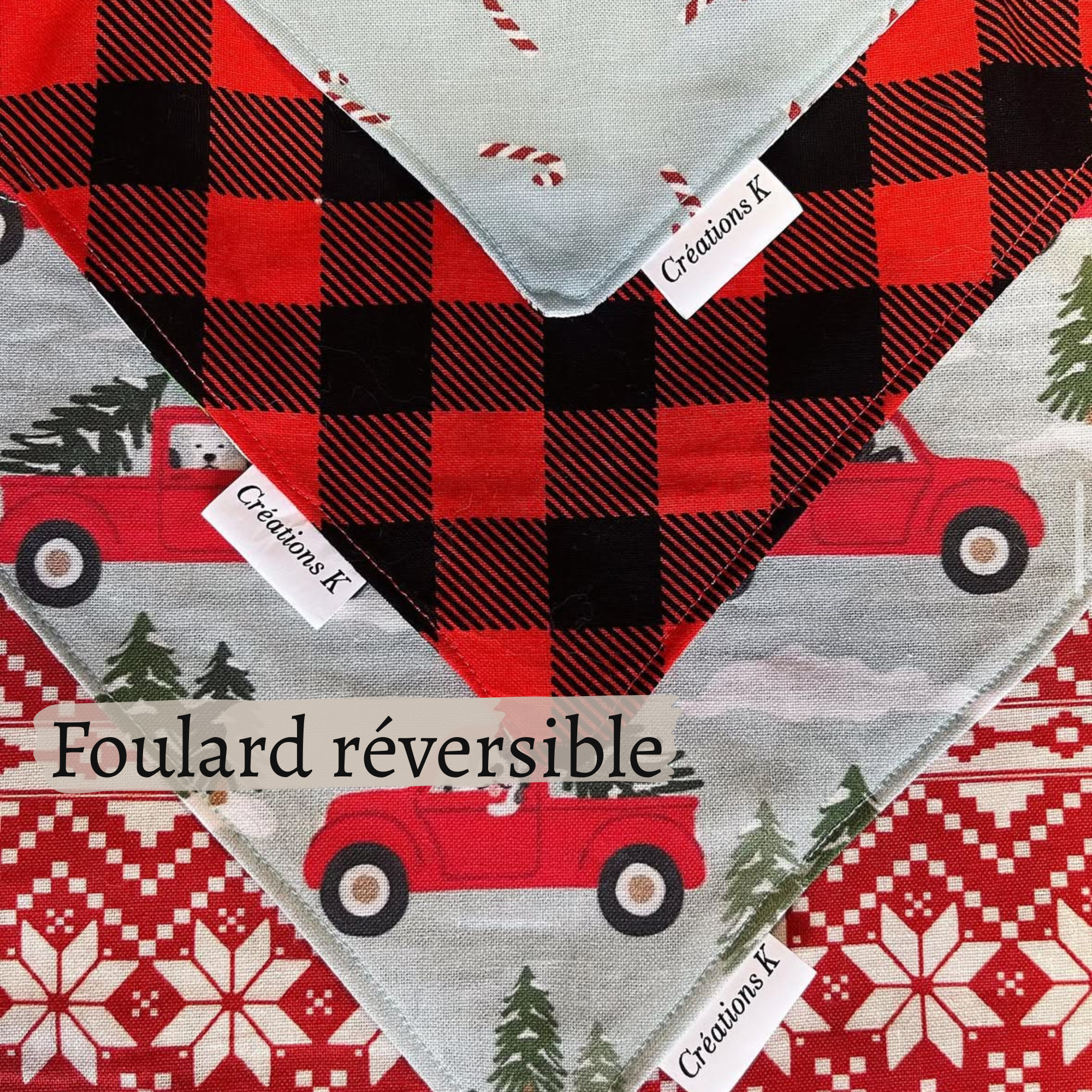 Foulard réversible