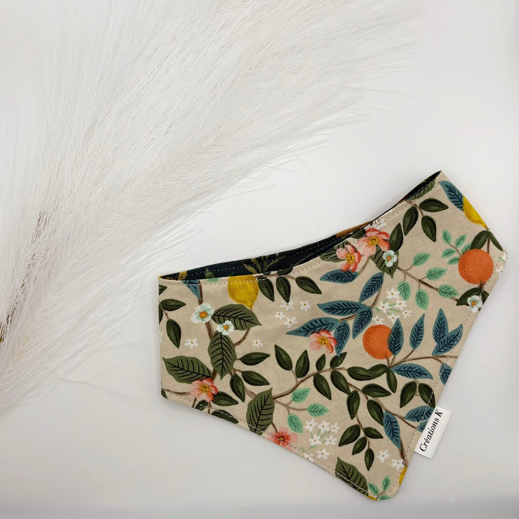 Foulard réversible Médium - Agrume + Nature