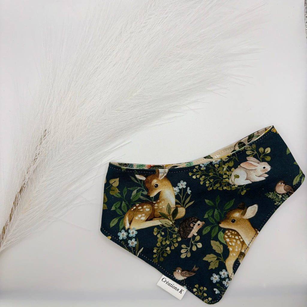 Foulard réversible Médium - Agrume + Nature