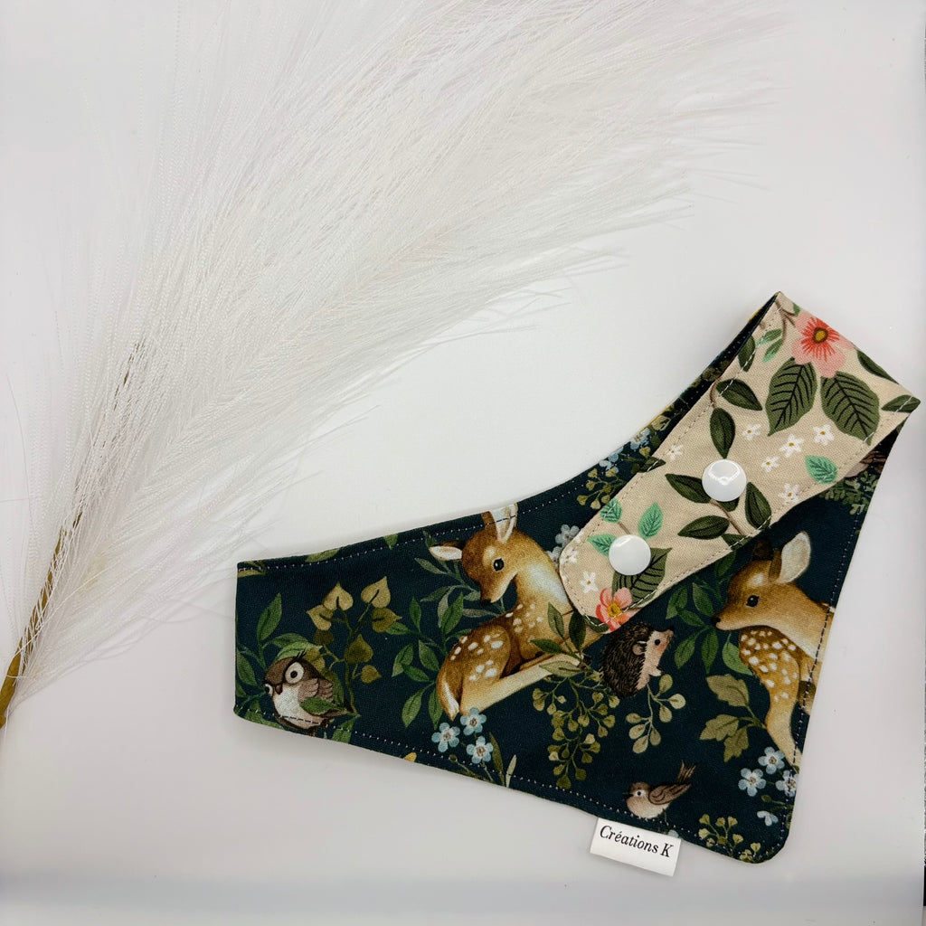 Foulard réversible Médium - Agrume + Nature