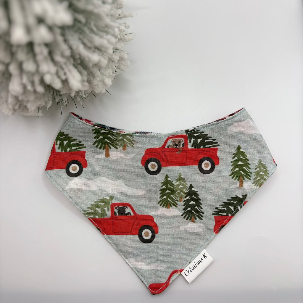 Foulard réversible Médium - Camion + Carreauté