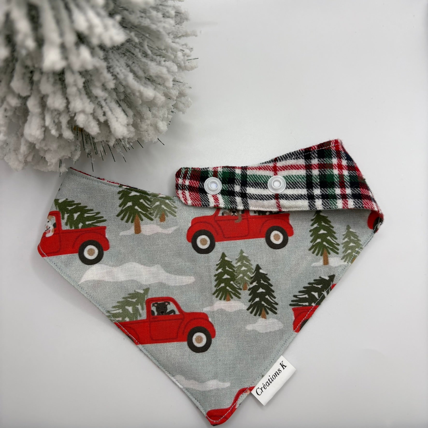 Foulard réversible Médium - Camion + Carreauté