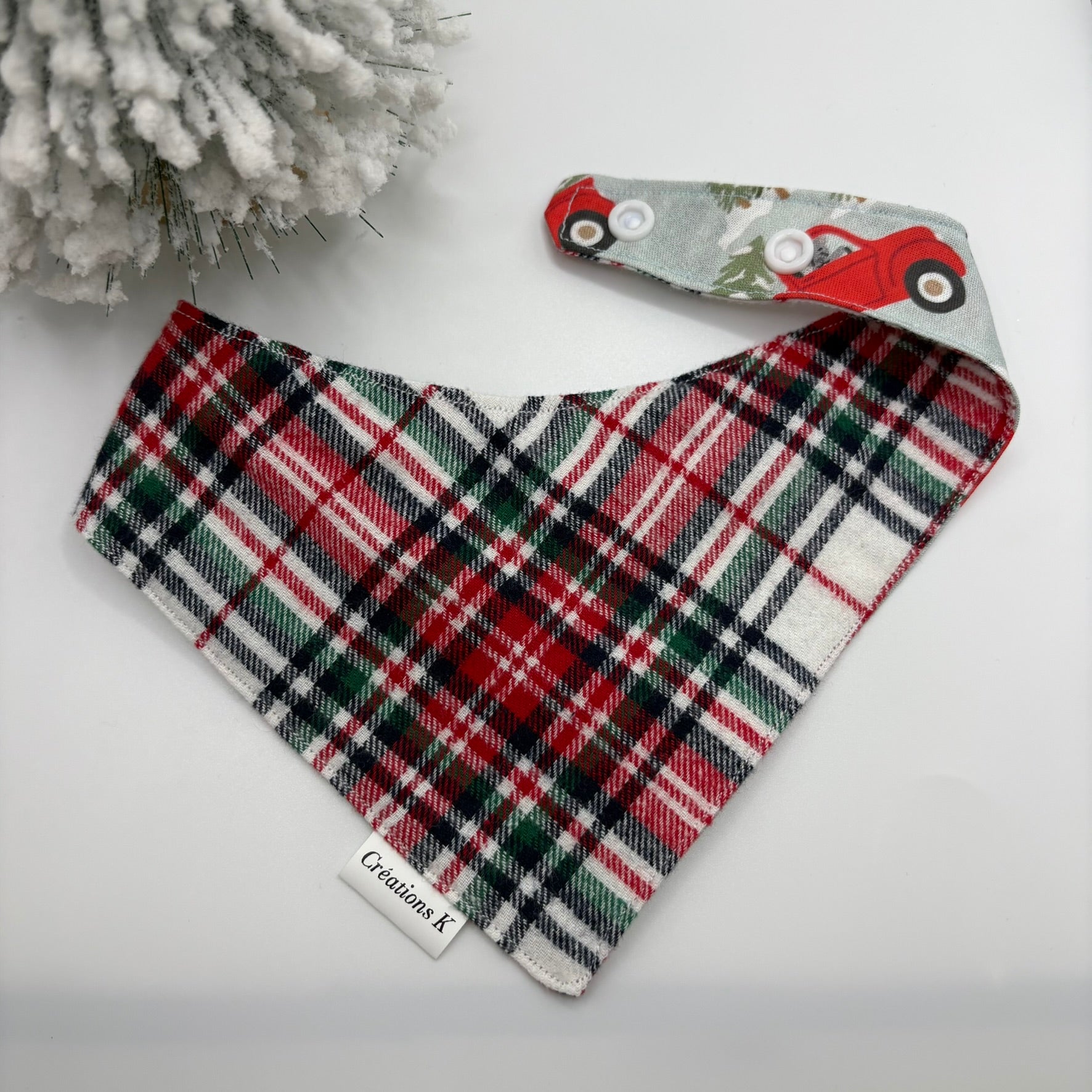 Foulard réversible Médium - Camion + Carreauté