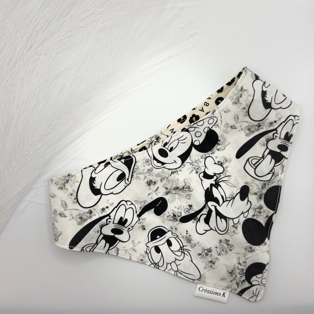 Foulard réversible Large - Simba + mickey