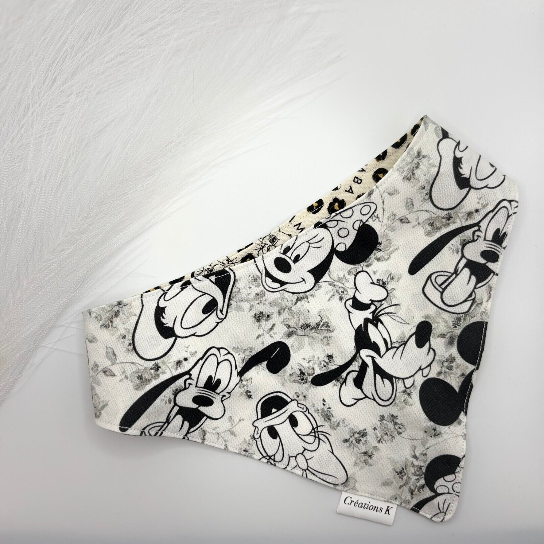 Foulard réversible Large - Simba + mickey