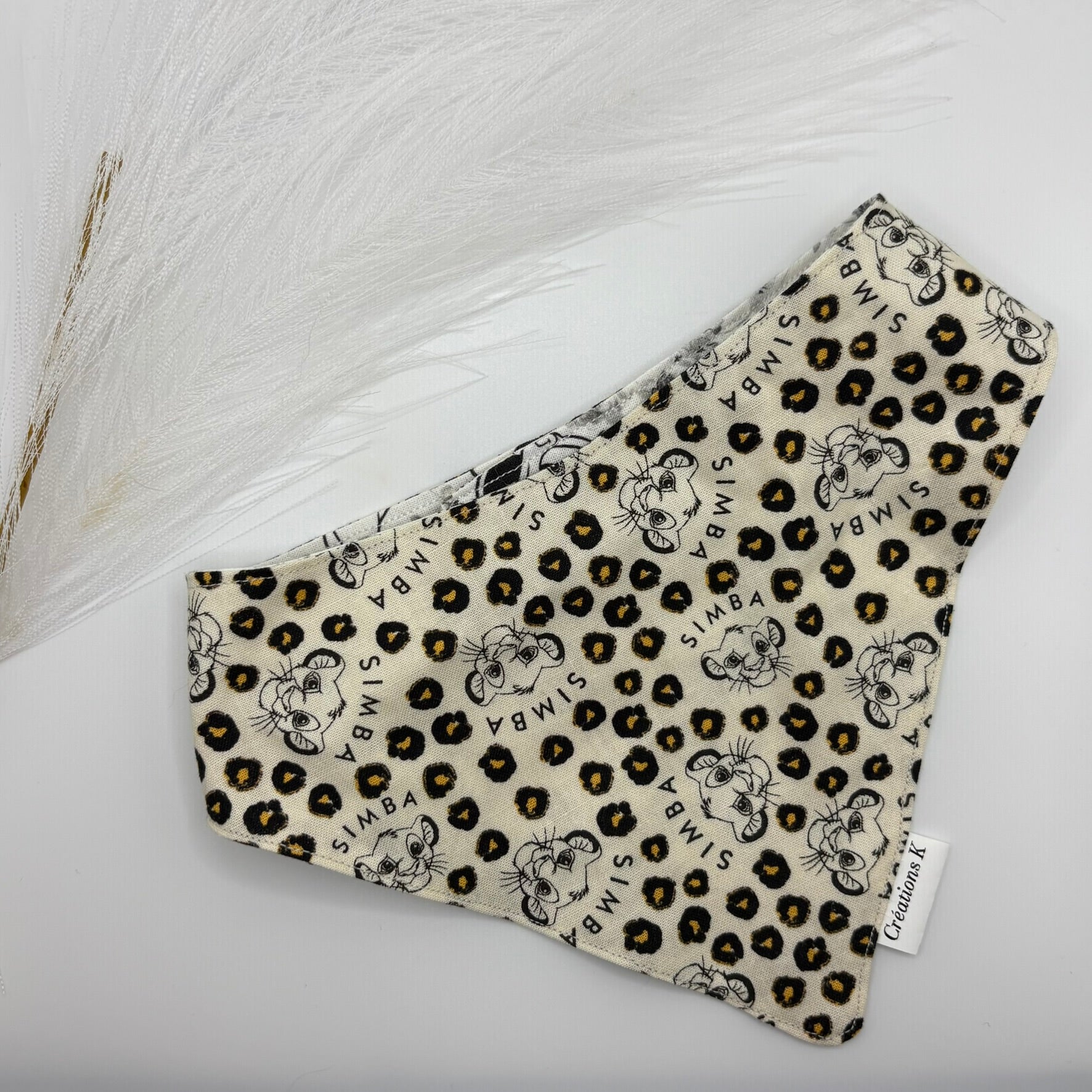 Foulard réversible Large - Simba + mickey