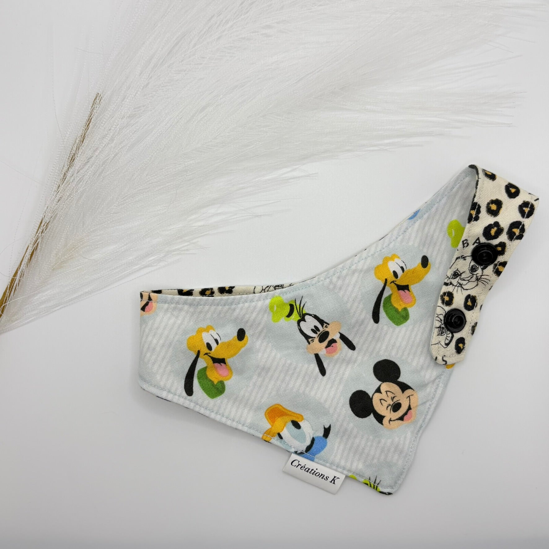 Foulard réversible Small - Mickey + Simba