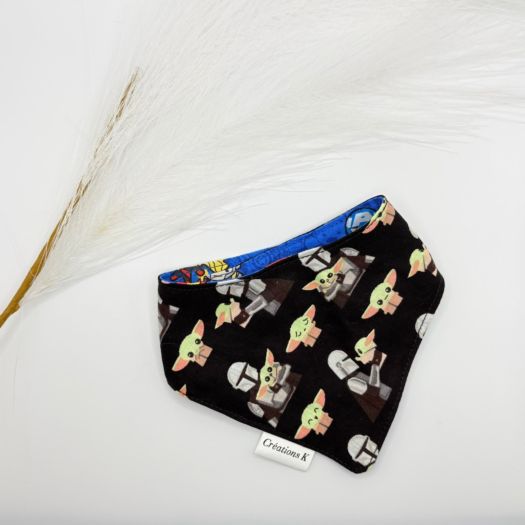 Foulard réversible XS - Marvel + BB yoda