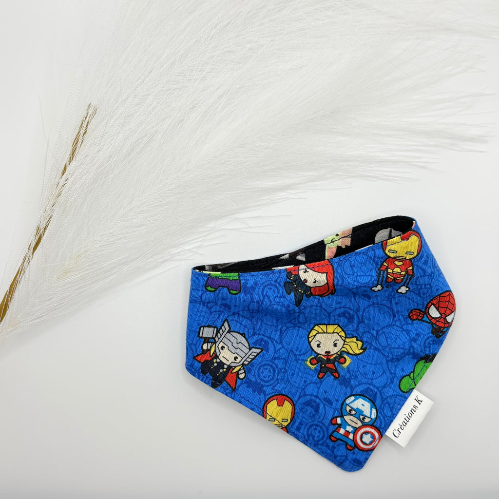Foulard réversible XS - Marvel + BB yoda