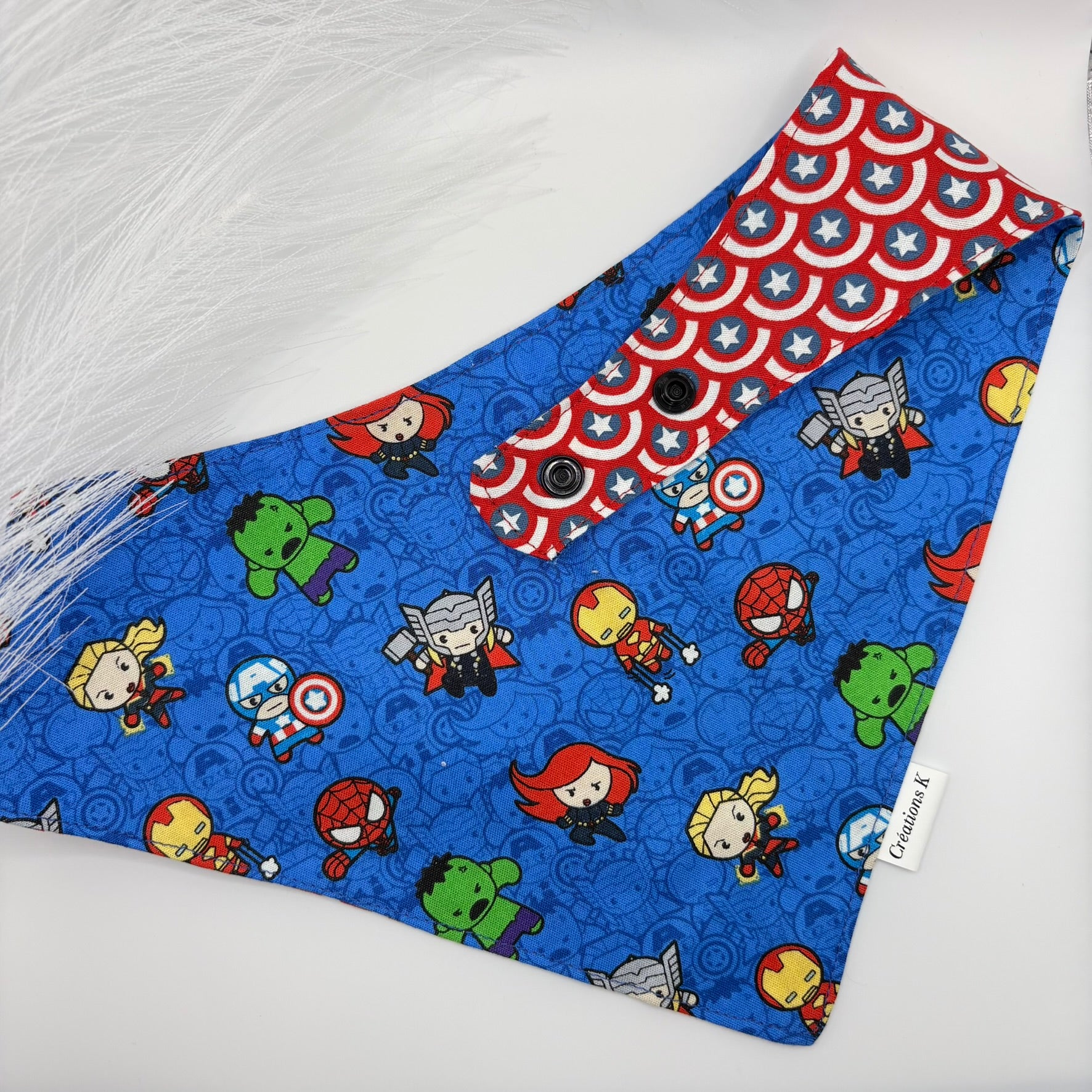Foulard réversible XL - Marvel + América