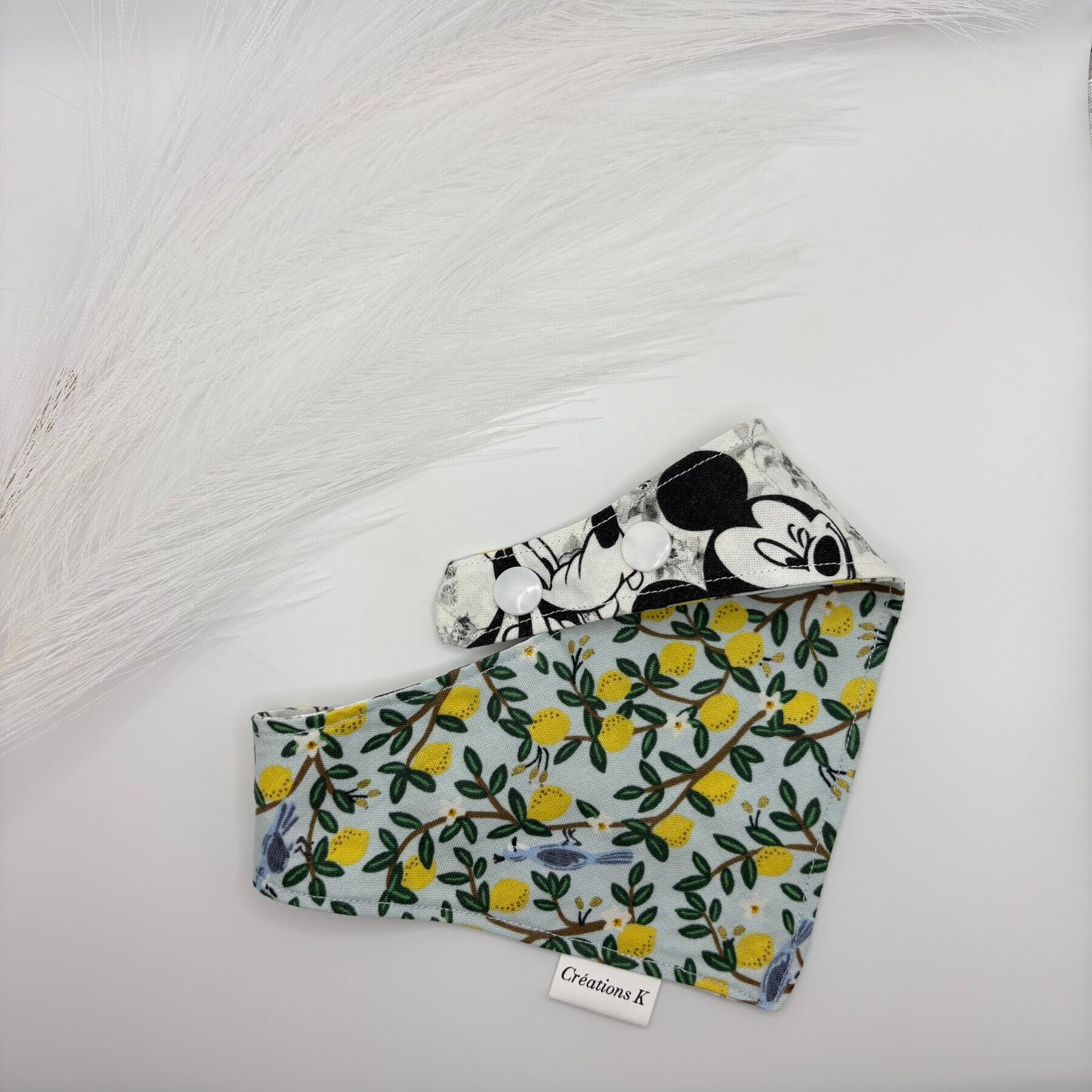 Foulard réversible Small - Mickey + Citron